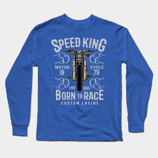 Speed King Motorcycle Long Sleeve T-Shirt